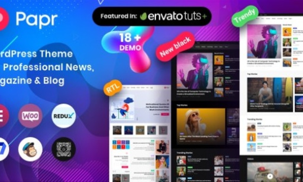 Papr v1.3.3 – News Magazine WordPress Theme Free