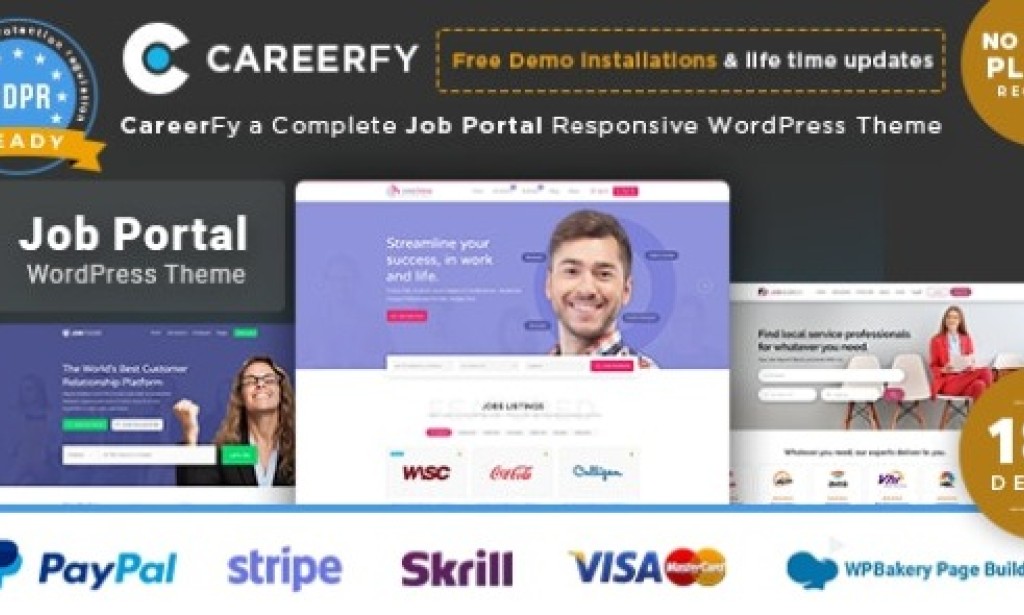 Careerfy 6.8.0 – Job Board WordPress Theme Free
