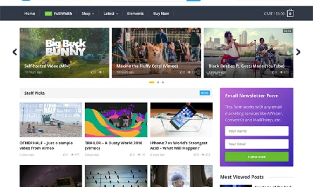 VideoCloud Pro v1.2 – WordPress Video Theme
