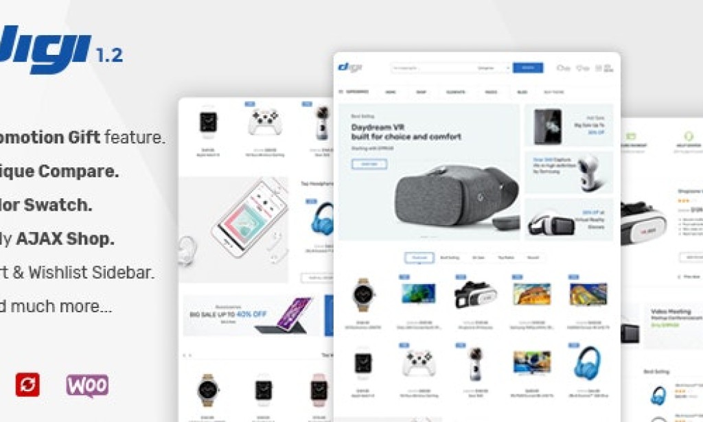 Digi V1.6 – Electronics Store WooCommerce Theme Download