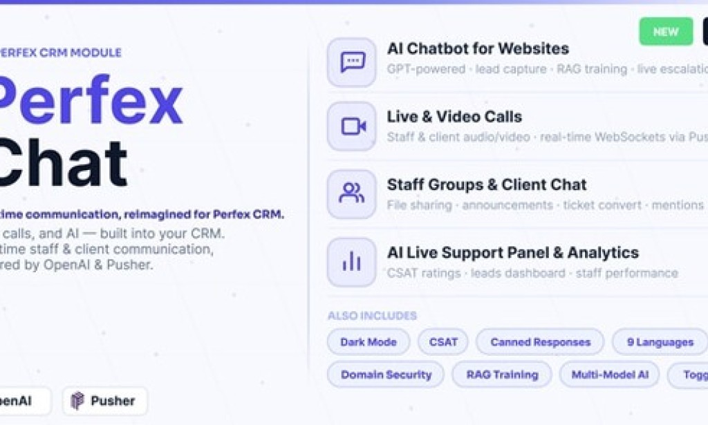 Perfex CRM Chat v2.0.0 – Addon