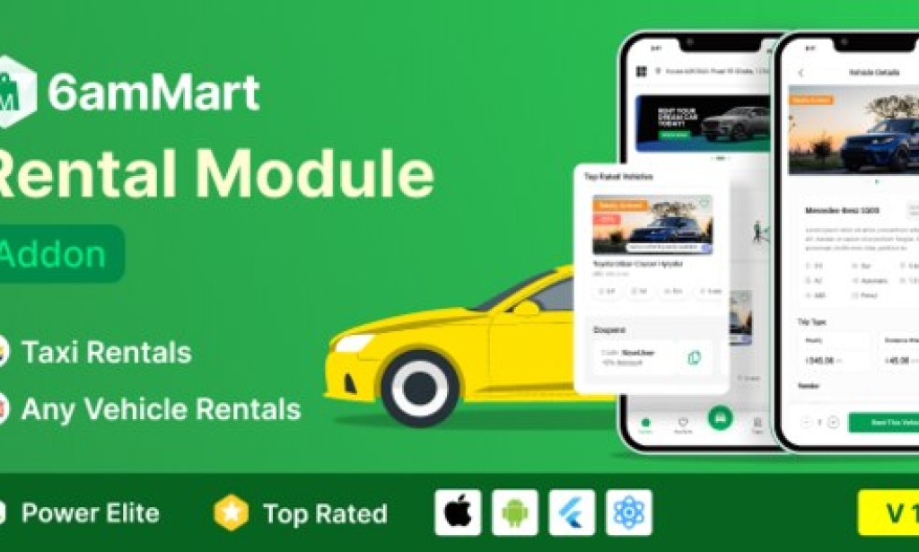 6amMart Car Rental Module Addon v1.8