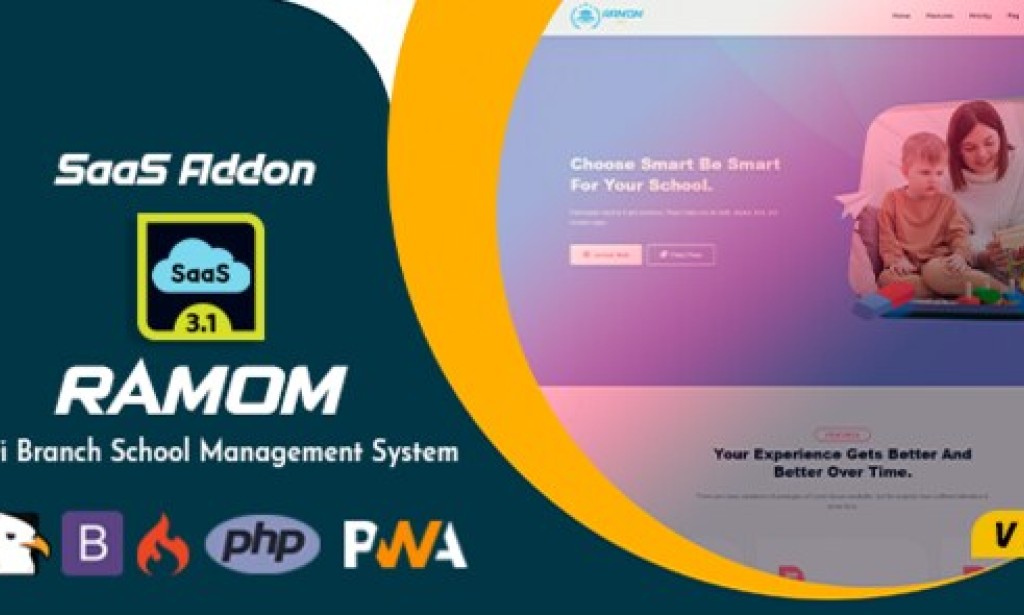 Ramom School Subscription (SaaS) v3.1.6 – Addon