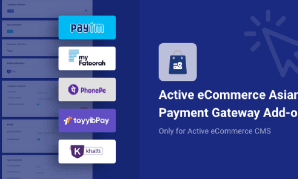 Active eCommerce Asian Payment Gateway Add-on v2.1 – Module