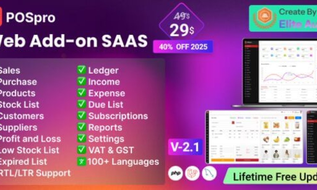 POS Pro v2.1 – Advanced POS & Inventory Management System Add-on | POS SaaS Solution