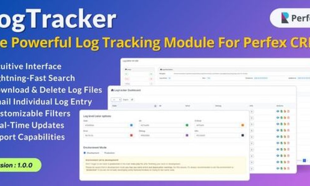 LogTracker v1.0 – The Powerful Log Tracking Module for Perfex CRM Addon