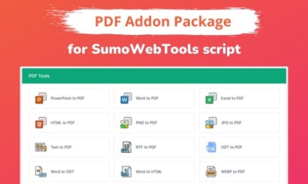 PDF Addon Package for SumoWebTools v1.0.2
