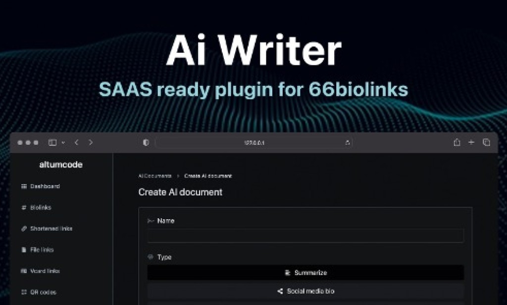 AIX Plugin v5.0.0 – AI Writing Assistant, Image Generator, Speech to Text – 66biolinks Plugin