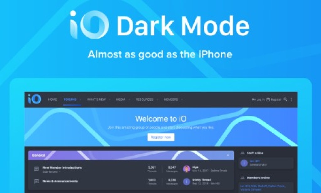 XenForo iO Dark Mode Theme v2.2.12.0