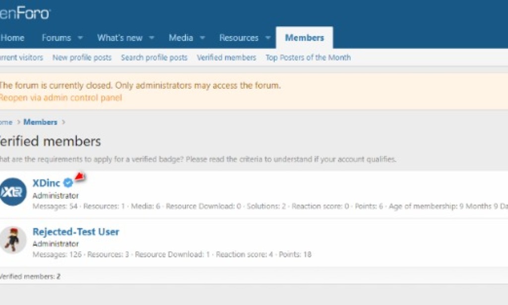 XenForo 2FA Verified Users v1.0.2 Addon