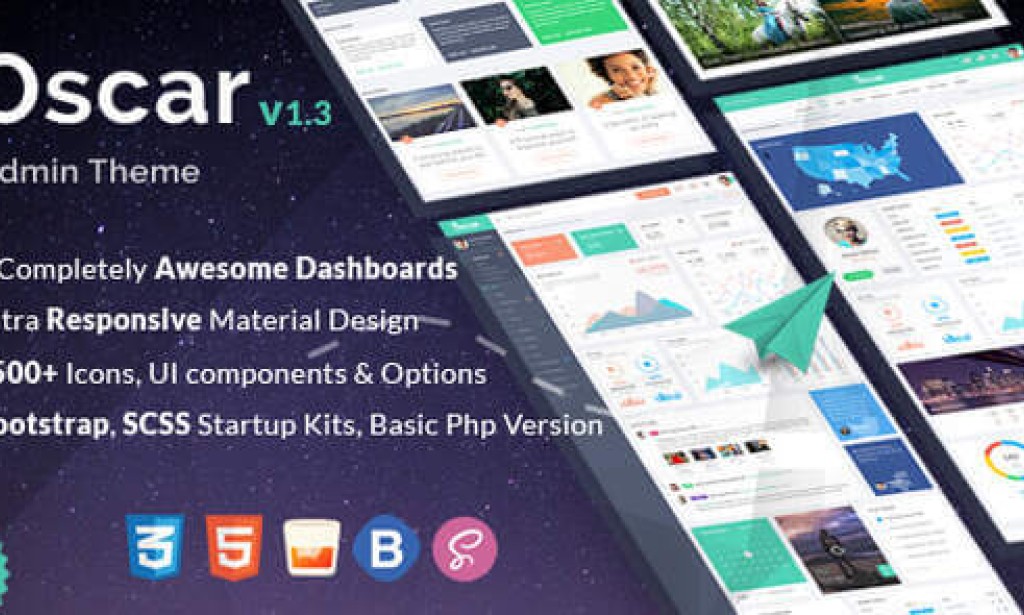 Oscar – HTML Bootstrap 4 Admin Template