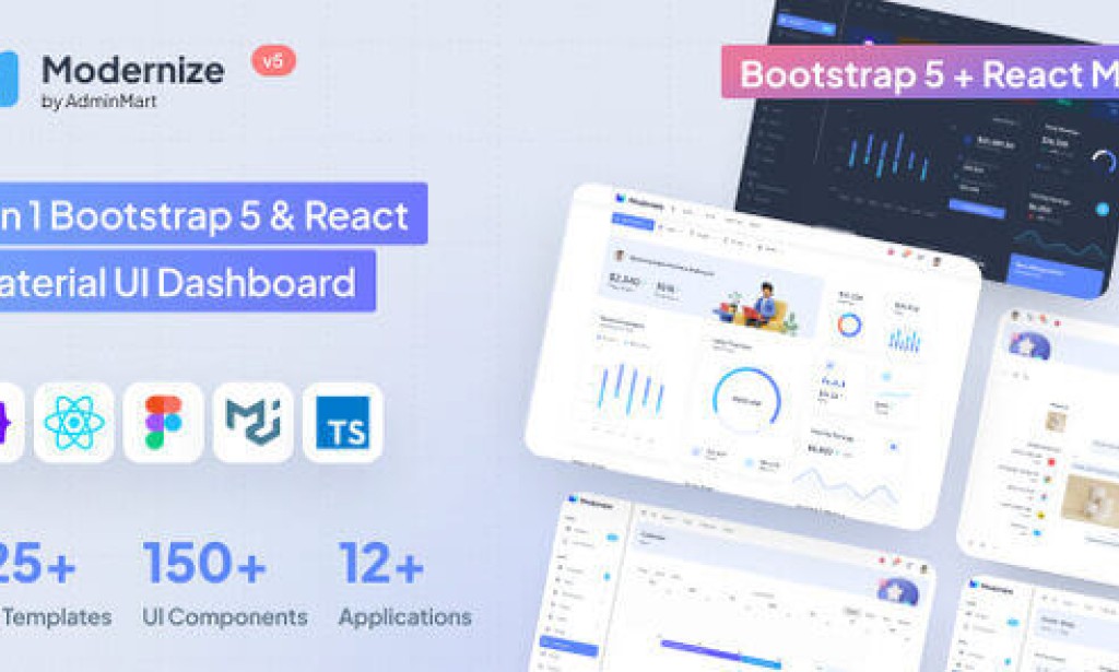 Modernize v7.0 – Bootstrap 5 & React MUI Admin Dashboard Template