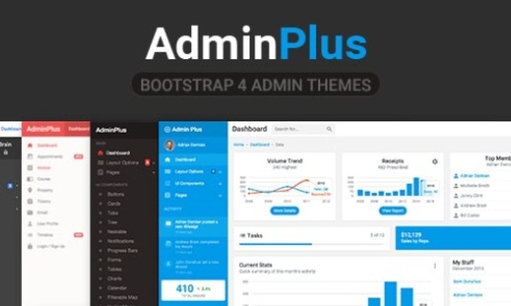 AdminPlus Premium v1.9.0 – Bootstrap 4 Admin Dashboard Free