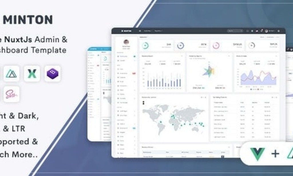 Minton v1.1 – Vue Nuxt Admin & Dashboard Template – HTML