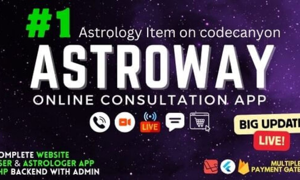 Astroway v2.8 – Complete Astrology Consultation App with Chat, Calling, e-Puja, Shop & AI Chat App Source