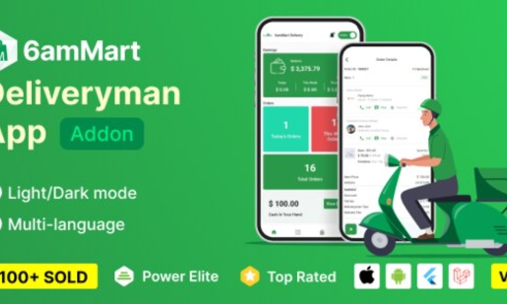 6amMart v3.8 – Delivery Man App Source Code
