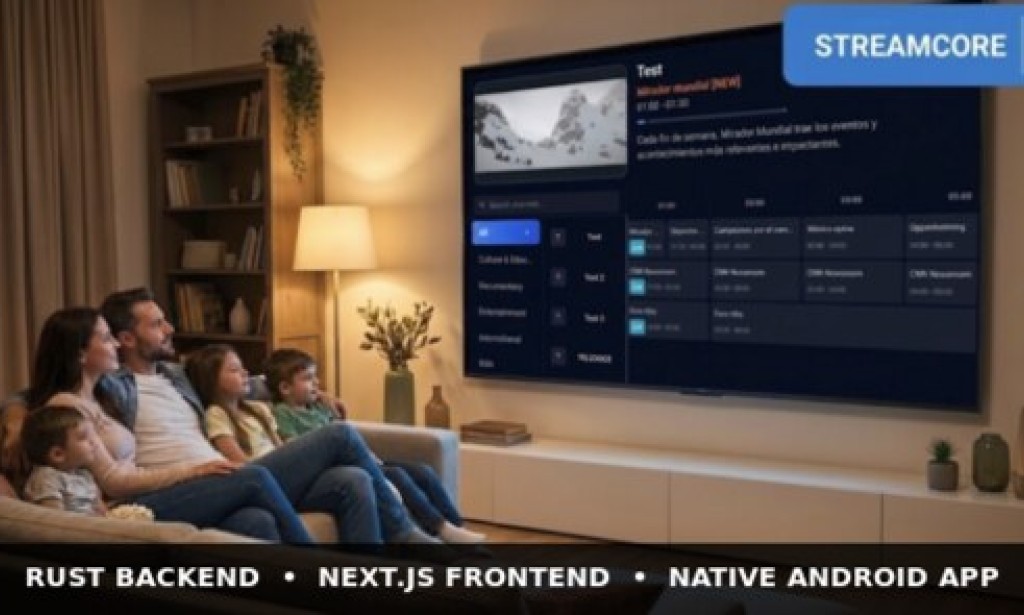 StreamCore v1.2.0 – IPTV/OTT Platform with Reseller Panel & Android TV App Source