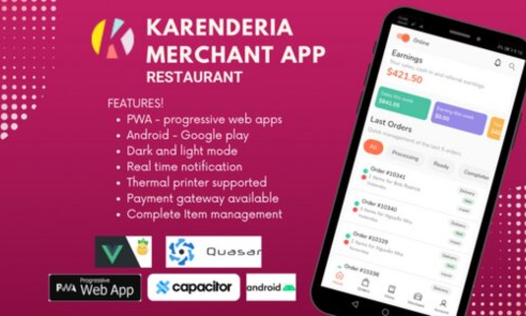Karenderia Merchant App Restaurant v1.1.0 – Source