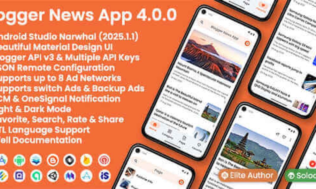 Blogger News App v4.0.0 – Blogger API v3 App Source Code
