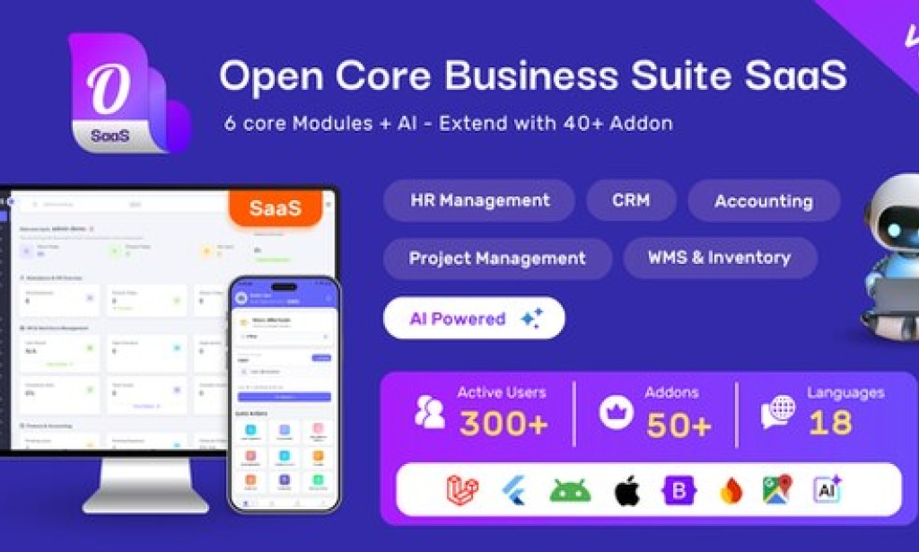 Open Core Business Suite v5.2.0 – All-in-One Business OS | SaaS