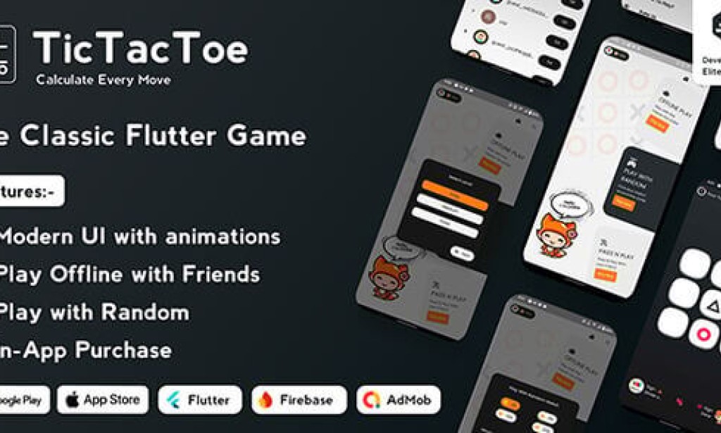 Tic Tac Toe v1.1.3 – The Classic Flutter Tic Tac Toe Game Source