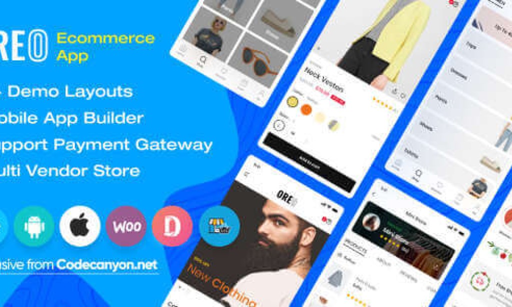 Oreo Fashion v2.9.0 – Full React Native App for WooCommerce Source