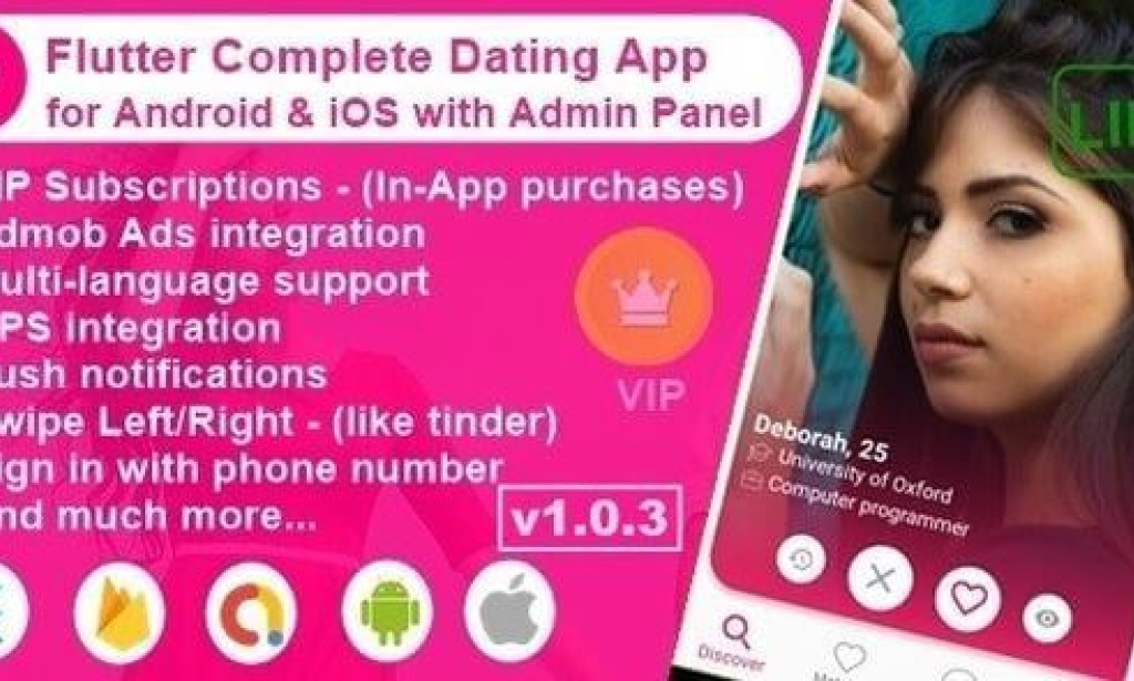 Flutter Complete Dating App for Android & iOS with Admin Panel v1.1.9 – Source Code