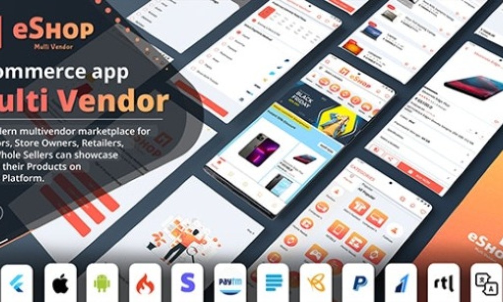 eShop v3.2.0 – Flutter Multi Vendor eCommerce Full App Source