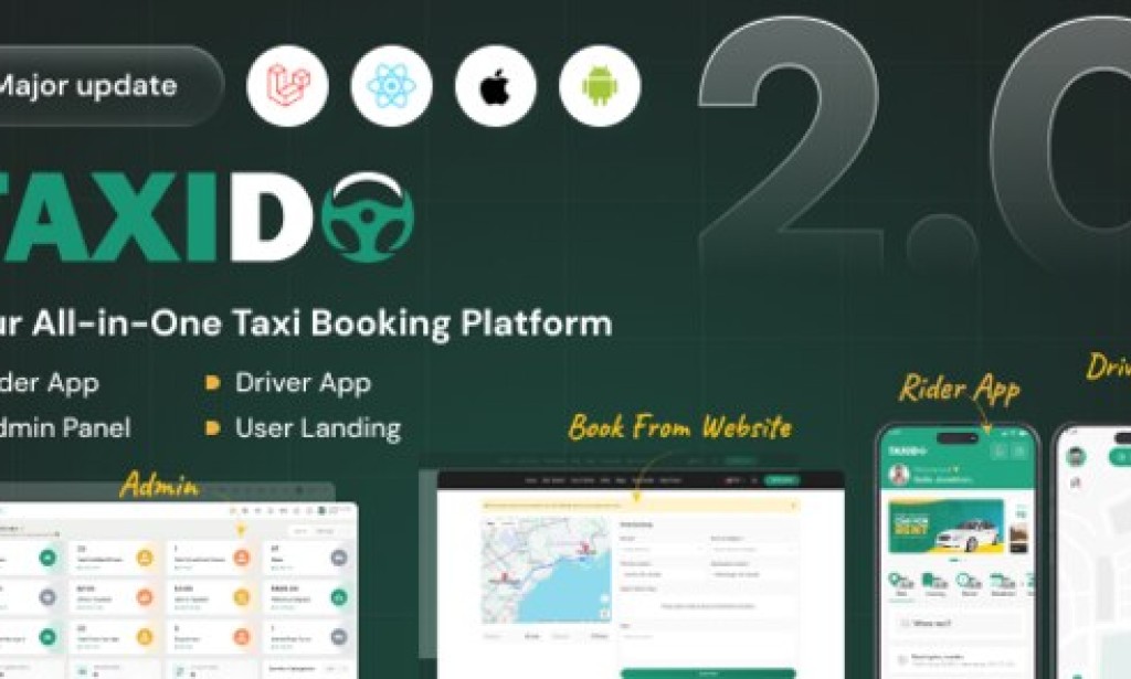 Taxido v2.0.2 – InDrive, Grab, Uber Clone, Taxi Booking with Cab, Rental, Bidding, Parcel Source