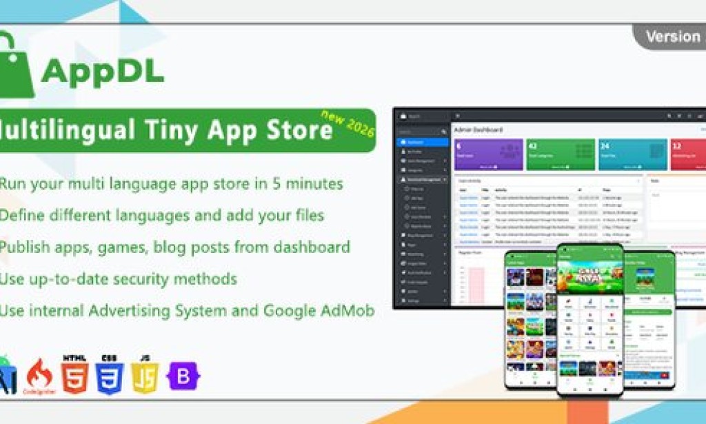 AppDL v2.5.0 – Multilingual Tiny App Store Source Code