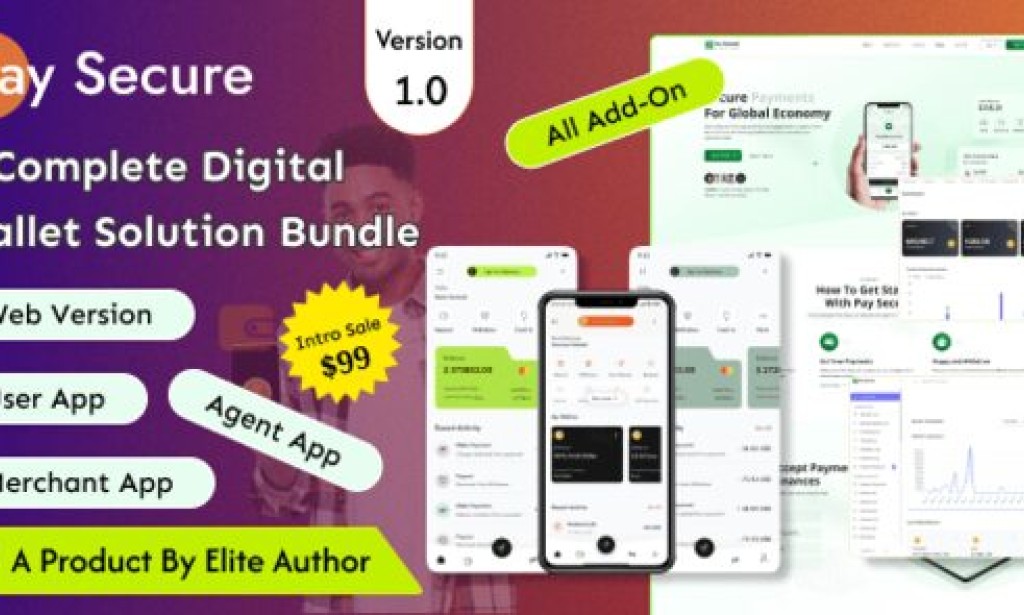 Pay Secure v1.0 – Digital Wallet Solution Bundle Script and App