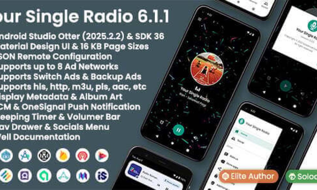 Your Radio App (Single Station) v6.1.1 – Source Code