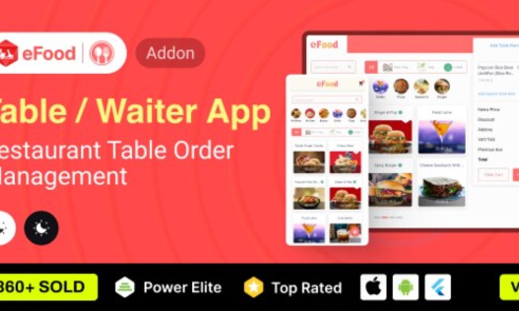 eFood v2.3 – Table/Waiter App Source Code