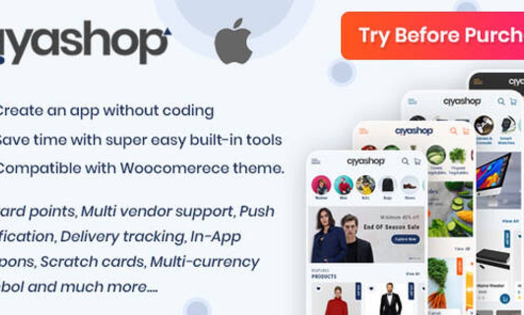 CiyaShop v5.17 – Native Android Application based on WooCommerce App Source