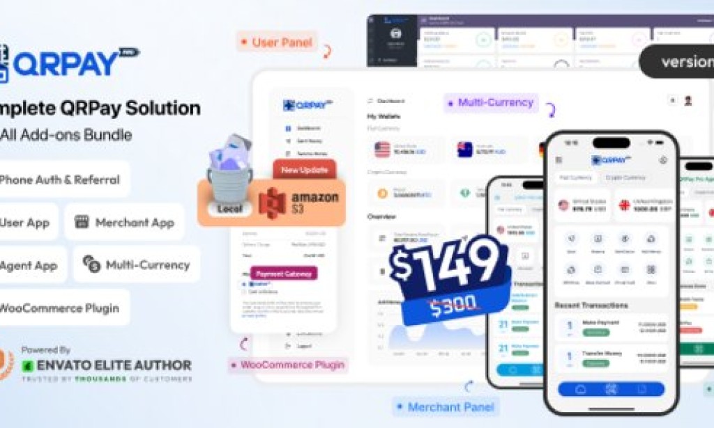 QRPay Pro v1.5.0 Nulled – Complete QRPay Solution with All Add-ons Bundle Source