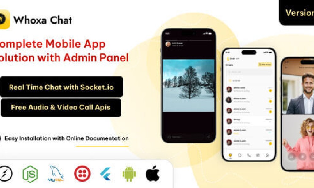 Whoxa App v1.0.9 – WhatsApp Clone App | Chat App for iOS and Android | Nodejs Chat App | Chat Messenger Source