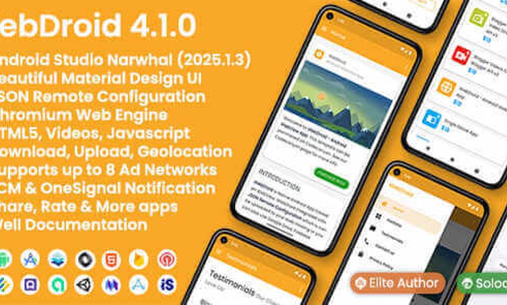 WebDroid v4.1.0 – Android WebView App Source