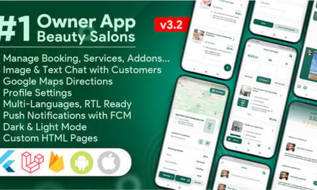 Owner App for Beauty Salons, Spa, Massage, Barber Appointment System v3.2.0