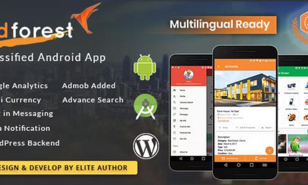 AdForest v4.0.13 – Classified Native Android App Source Code