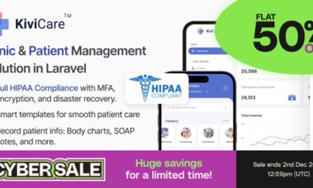 KiviCare(TM) v1.8.2 – Clinic Management System | Laravel & Flutter Source