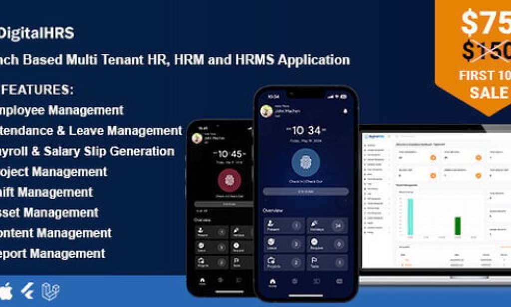 DigitalHR (15 Oct 2025) Nulled – Branch Based Multi Tenant HR, HRM and HRMS Application Source