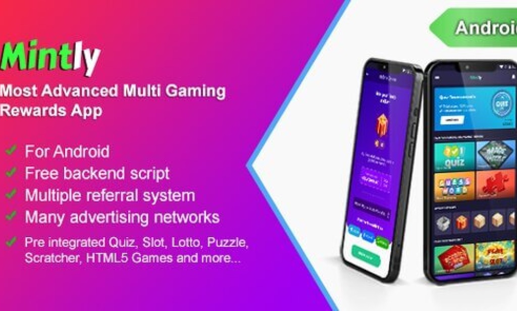 Mintly v1.77 – Advanced Multi Gaming Rewards App Source Code