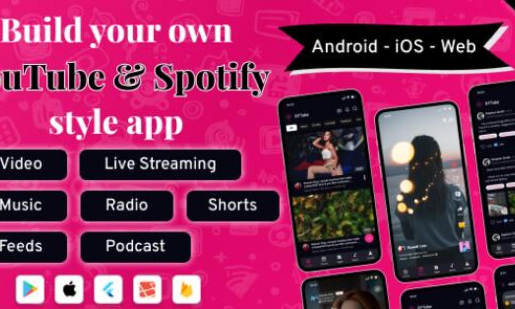 DTTube v1.4.0 Nulled – Flutter YouTube Clone Video, Reels, Music, Podcast, Live Streaming App (Android, iOS, Web) Clone Source