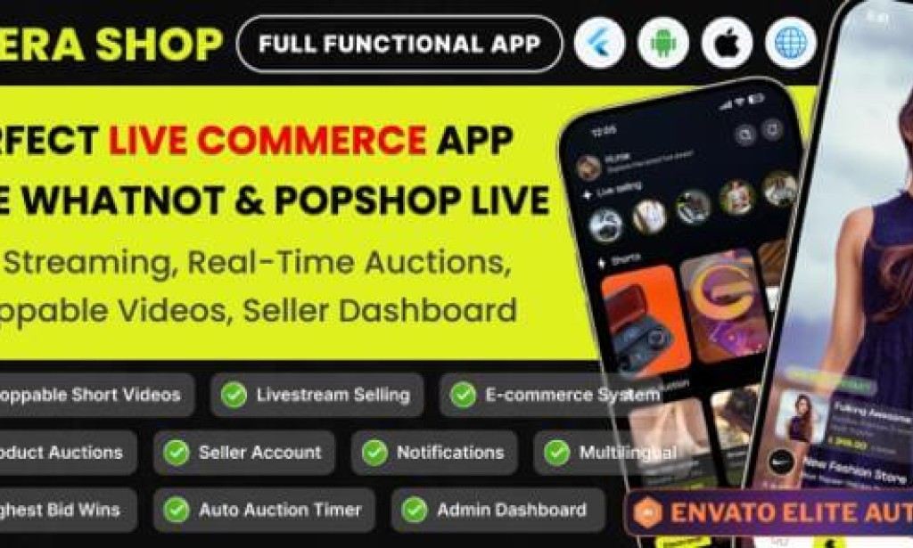 Era Shop v3.0 – Live Streaming, Short Video based E-commerce Store Multi Vender Source