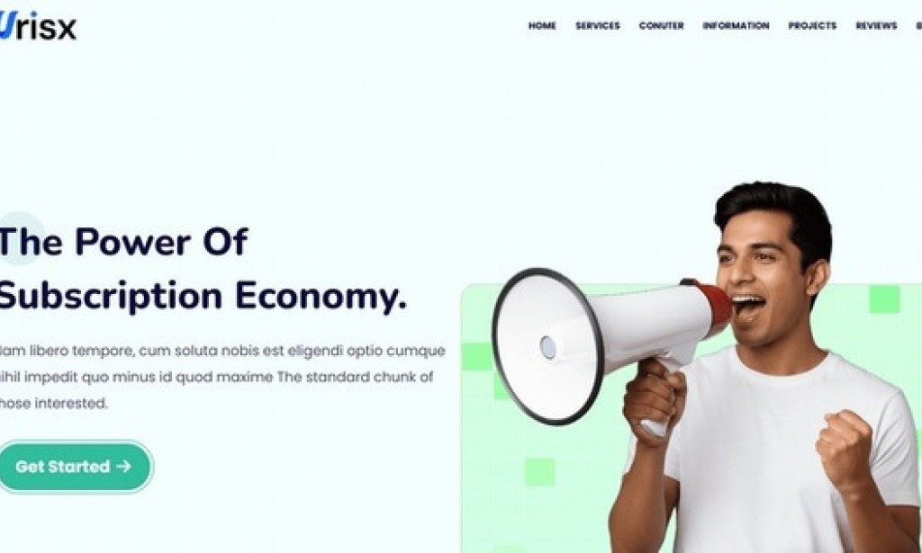 Wrisx – Services and Portfolio Blogger Template
