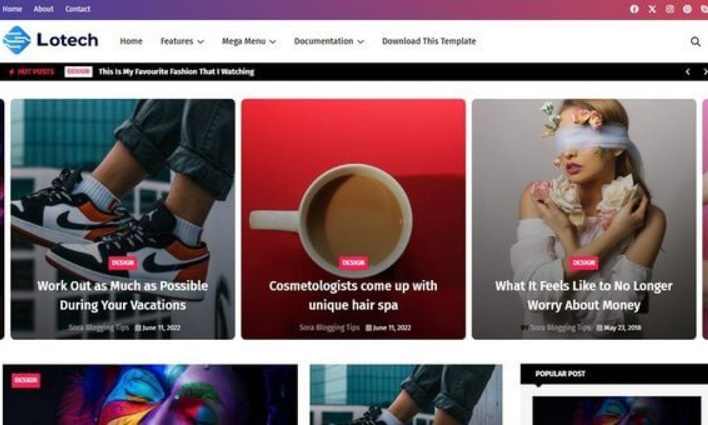 LoTech – Gadget Review Blogger Template