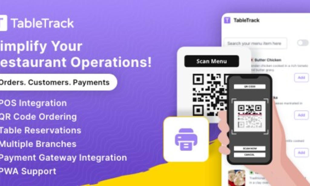 TableTrack v1.2.80 Nulled – The Complete SaaS Restaurant Management Solution Script