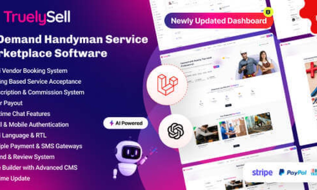 TruelySell v2.4.4 – Multi-Service Booking & Provider Marketplace Platform (Laravel 12) Script
