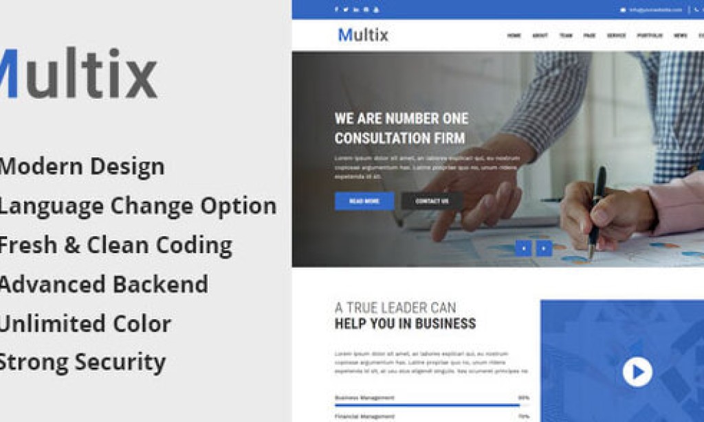 Multix v3.2.0 – Multipurpose Website CMS with Codeigniter PHP Script