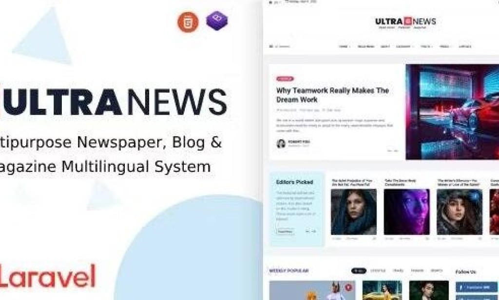 UltraNews v4.2.0 Nulled – Laravel Newspaper, Blog Multilingual System with Support AI Writer, Content Generator Script